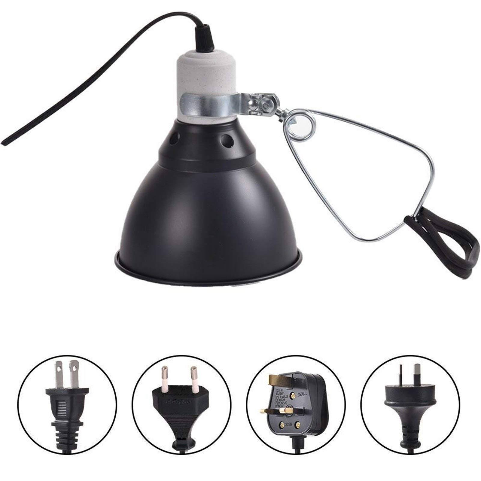 Riscaldatore per Animali Domestici UVB Riscaldamento Luce del Rettile Riscaldamento Lampada Stand Luce Pet portalampada Coperchio della Lampada emettitore Paralume