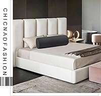 Vista 4 de Fundas de almohada cilíndricas de terciopelo para el cuello de 16 x 6 pulgadas con cremallera oculta para decoración del hogar, almohada cervical