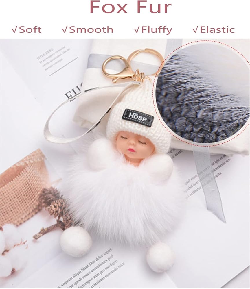 Pom Pom Porte-Clés Poils De Le Renard Porte-Clés Pour Femmes Sac Sac À