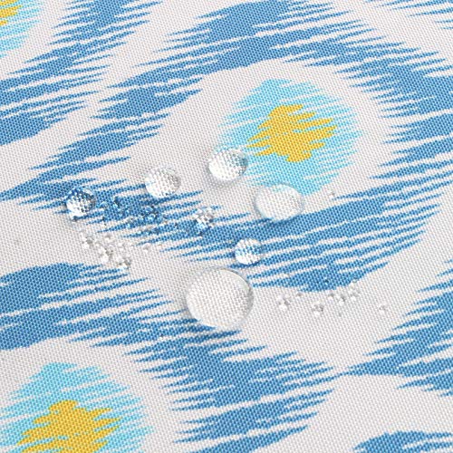 Image of EHouseHome Outdoor Indoor 60inch Round Tablecloth with Umbrella Hole and Zipper, Waterproof Zippered Patio Cloths, Spring /Summer Table Covers for Backyard Circular Table /BBQs /Picnic