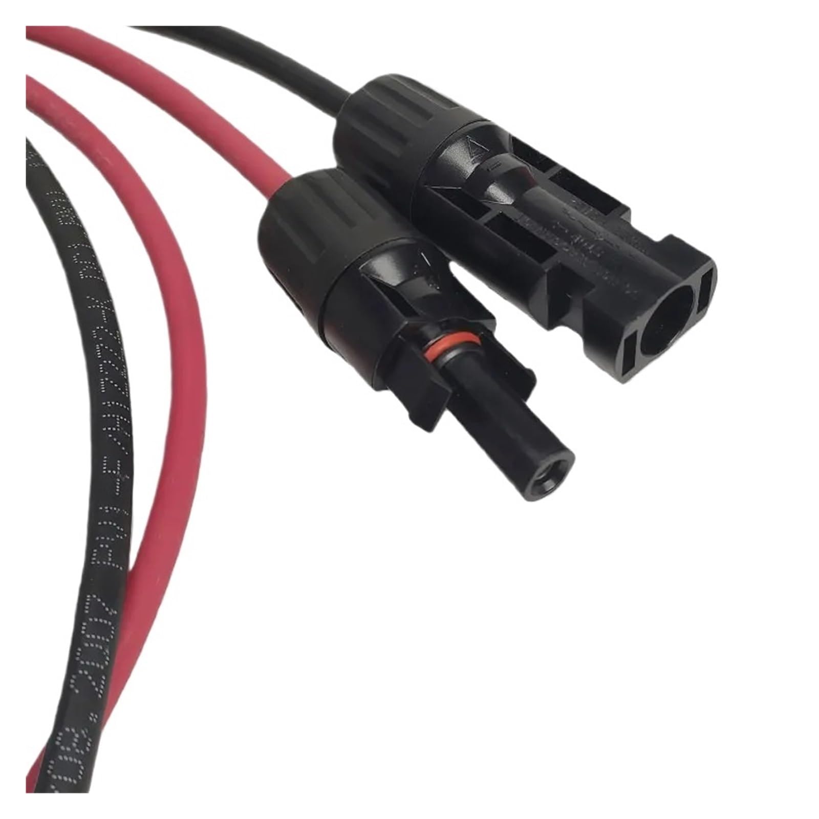 Connettori maschio e femmina con cavi Cavo di prolunga PV1-F da 6 mm² 10 AWG for pannello solare, connettore CC impermeabile, coppia maschio e femmina for sistema fotovoltaico(Single-10AWG 2m)