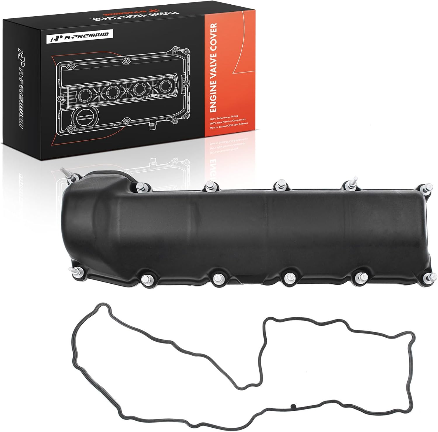 A-Premium Left Side Engine Valve Cover with Gasket & Bolt Compatible with Dodge Dakota 2000-2007 Durango 2000-2007 Ram 1500 2002-2007 Jeep Grand Cherokee 1999-2007 4.7L Gas