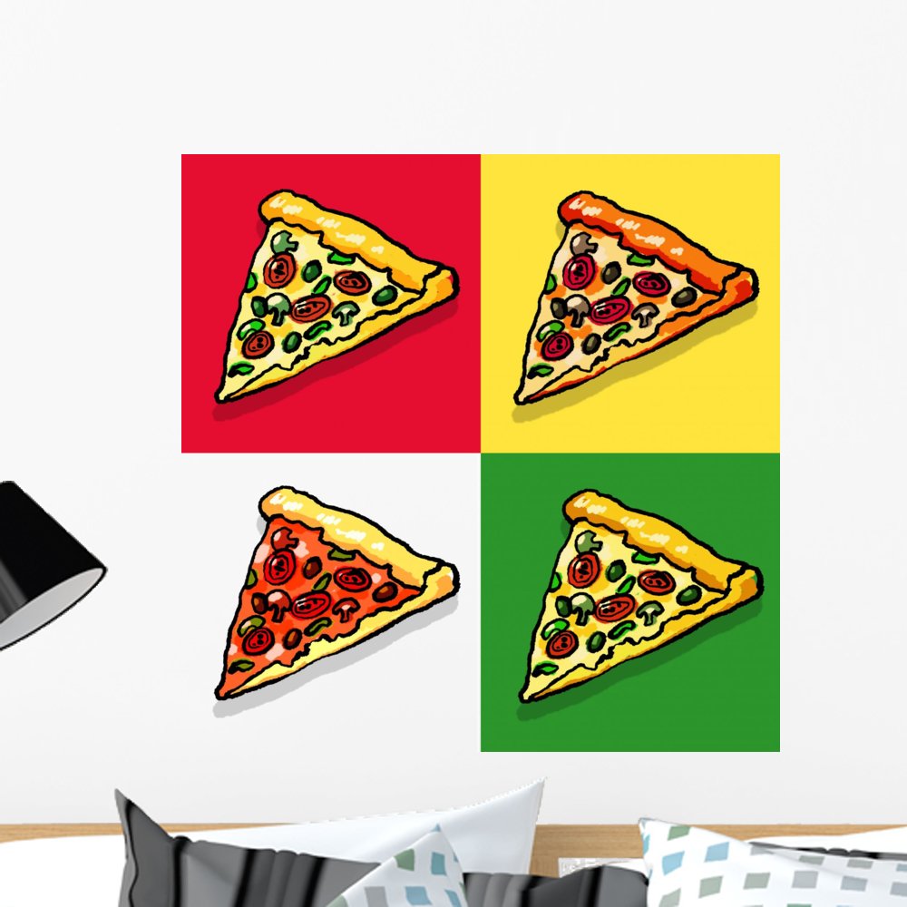 WallmonkeysPizza Wall Decal Peel and Stick Graphic WM36774 (24 in H x 24 in W)