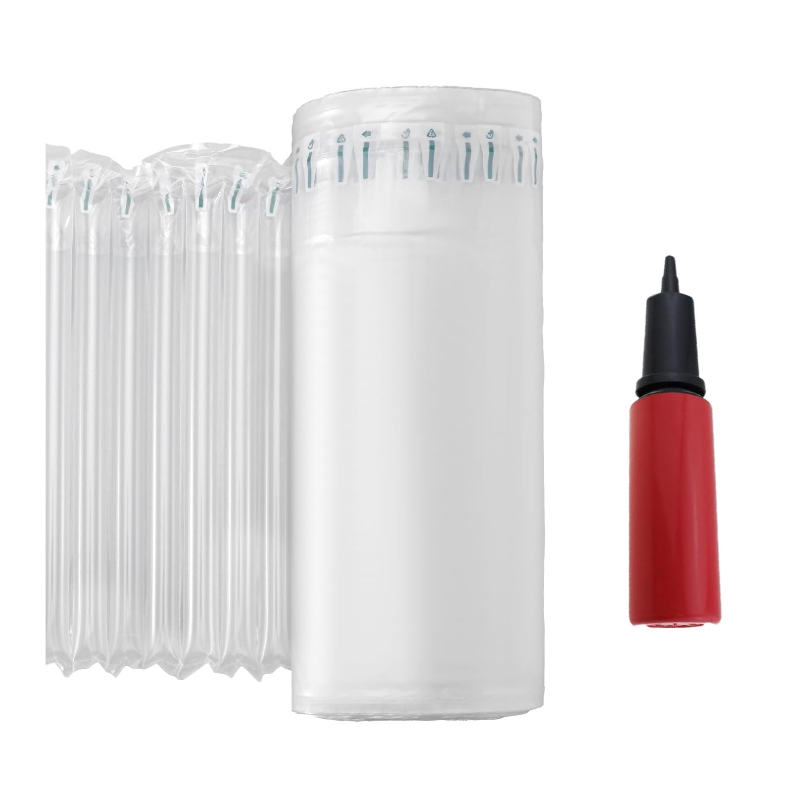 Inflatable Packaging Tubes 50m Roll Including Hand Pumps for Delicate Goods Transport Storage Solution Manual Inflatable Cushioning for Ceramics