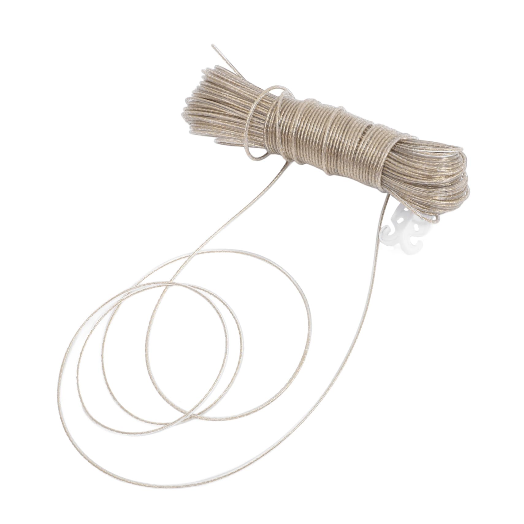 IMIKEYA 3st Robustes Wäscheseil Mit Stahlkern Seil Zum Aufhängen Von Kleidung Wäscheleine Wäscheseile Zu Hause Trocknen Winddichtes Wäscheseil Zum Trocknen Stahldrahtpvc Transparent