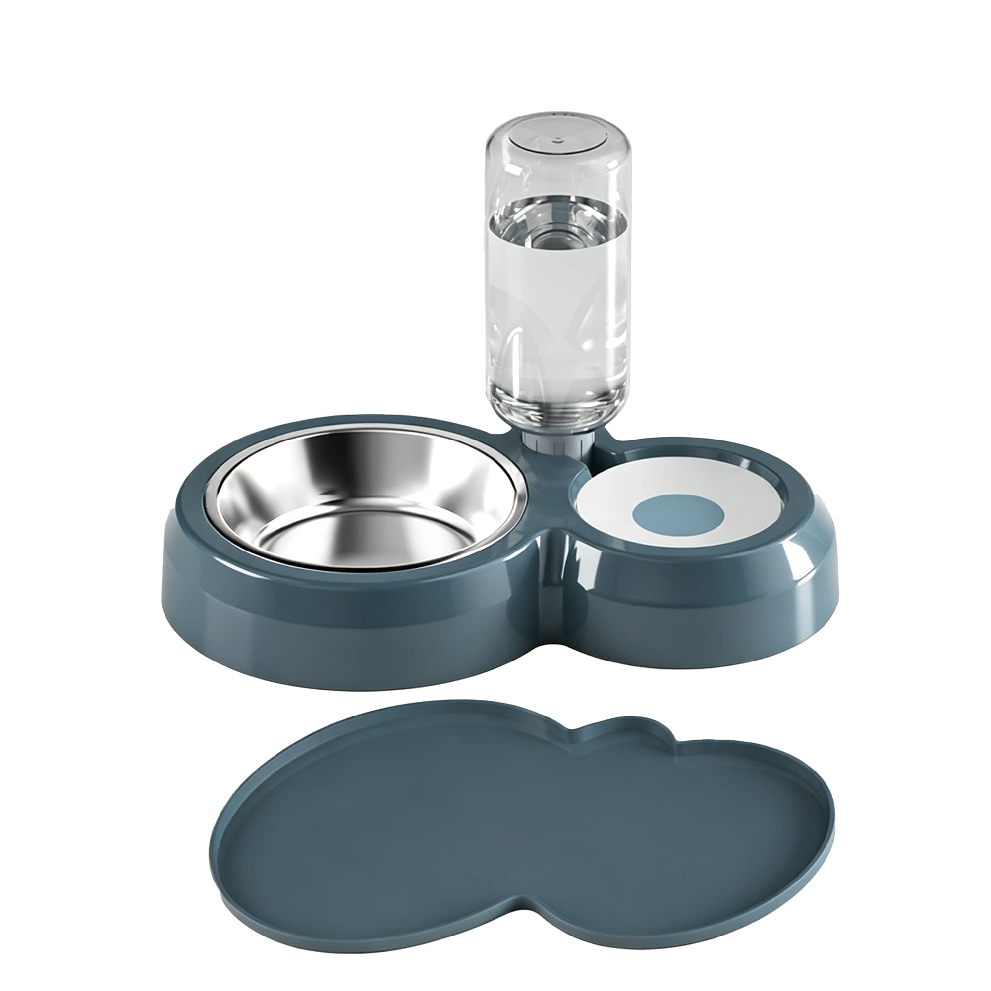 Mangeoire et abreuvoir amovibles J&L VVMEET pour chat, chien et lapin