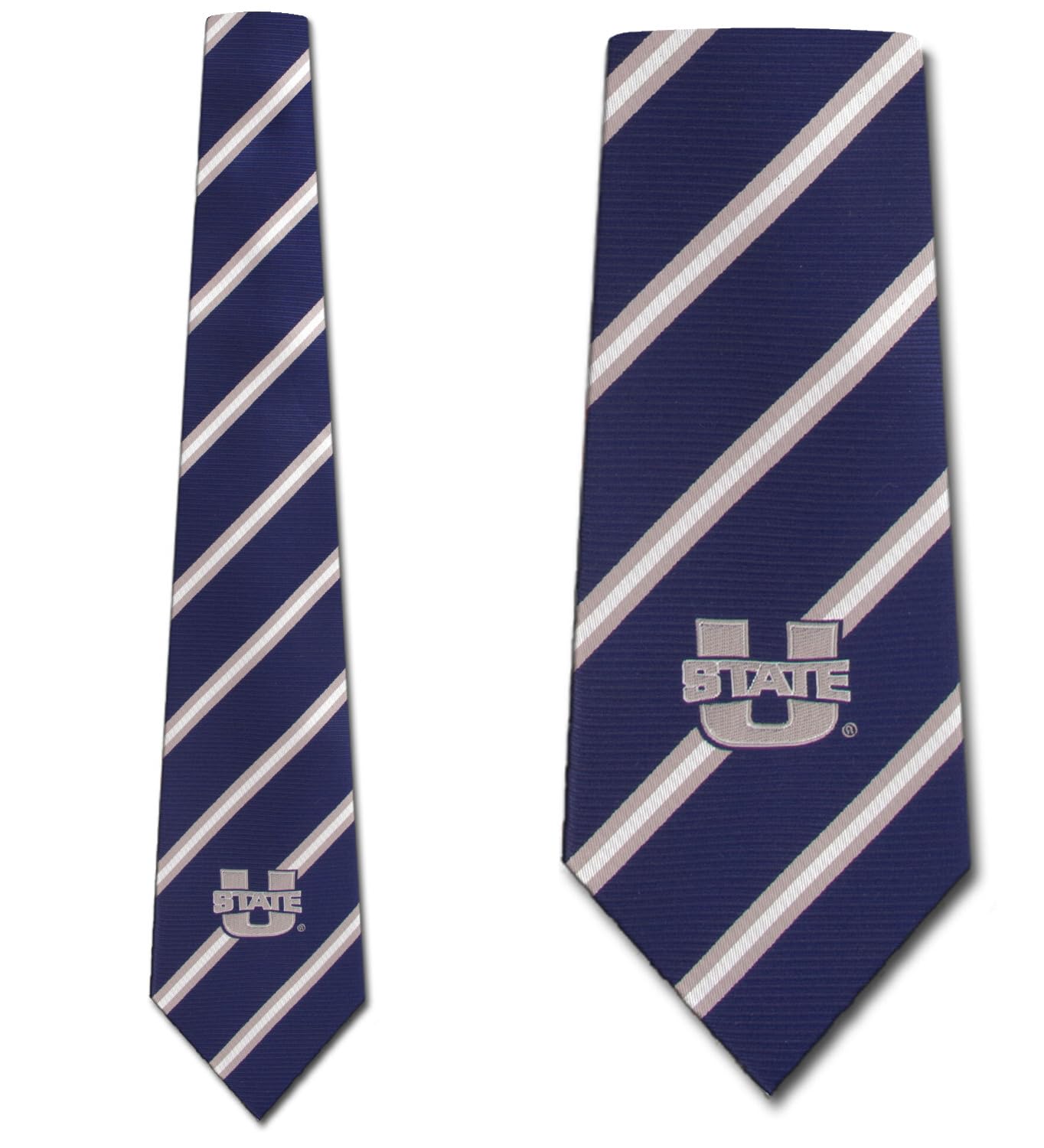 Eagles Wings Utah State Stripe Necktie Tie for Men College Neckties Sports Ties