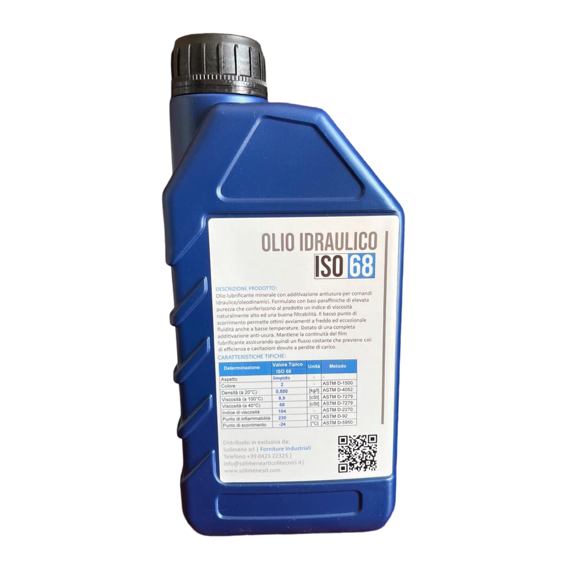 Huile hydraulique ISO VG 68 HLP 1L – Huile minérale hautes performances pour machines, presses, ascenseurs, fendeuses à bois – Haute pression, hautes températures, protection accrue contre l'usure