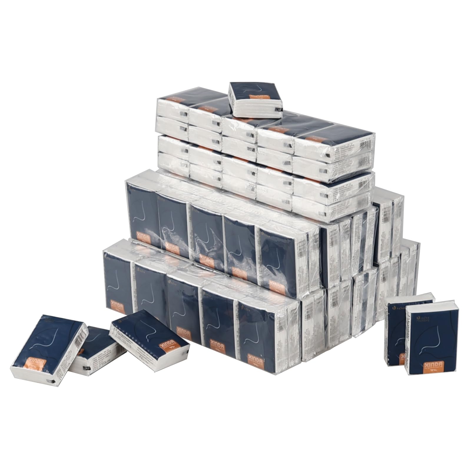 Confezione da 120 mini fazzoletti per il viso, 4 veli da viaggio
