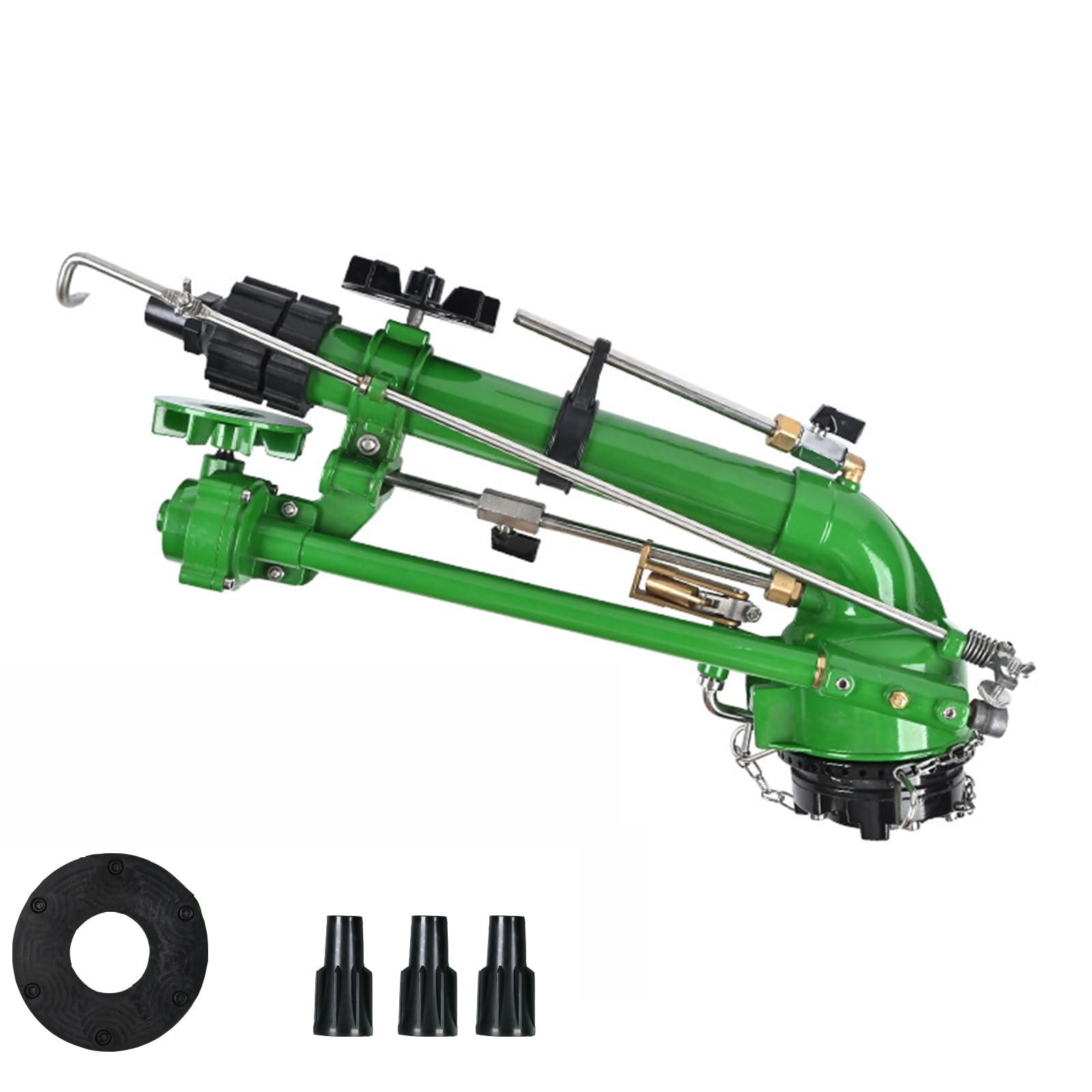 Pistola a pioggia per irrigazione a 360°, copertura completa, per grandi prati e irrigazione agricola