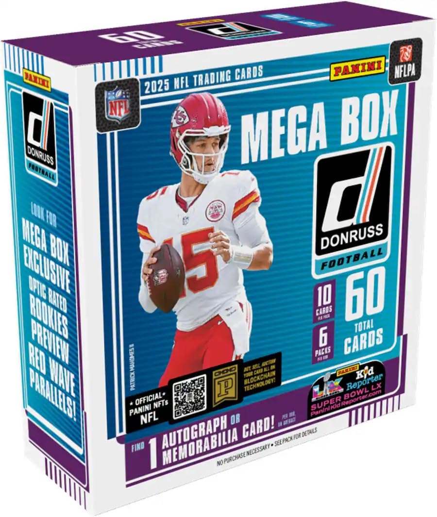 Amazon.com: 2025–26 Panini Donruss Football Mega Box – Retail