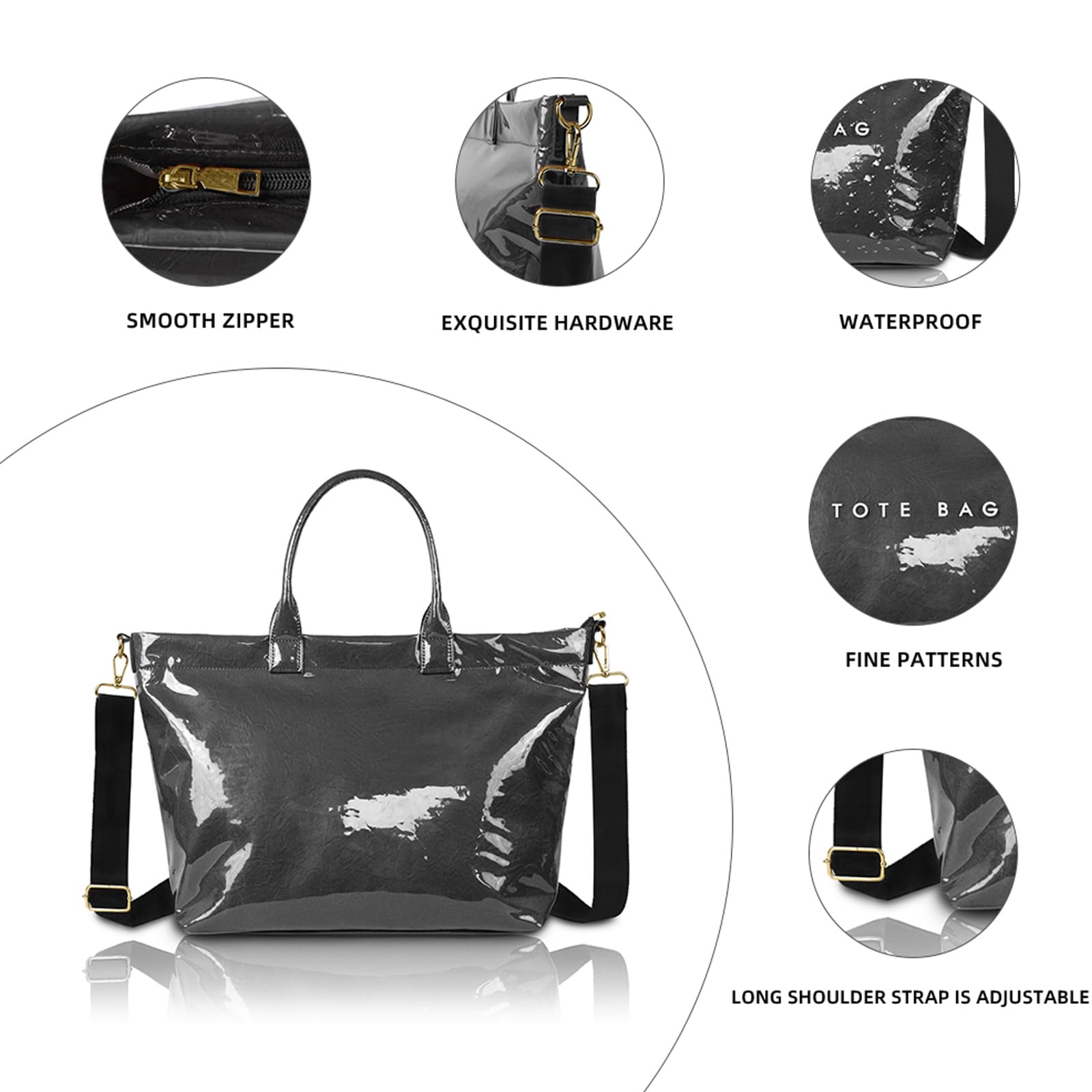 Bolsos de mano para excursionistas densidad de las señoras bolsas bolsa de hombro grande bolsos de trabajo bolsos de trabajo de desplazamiento regalos de San Valentín bolsa superior Satchel