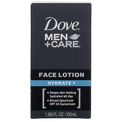 Dove Men + Loción de hidratación facial + 1.69 oz, paquete de de 2