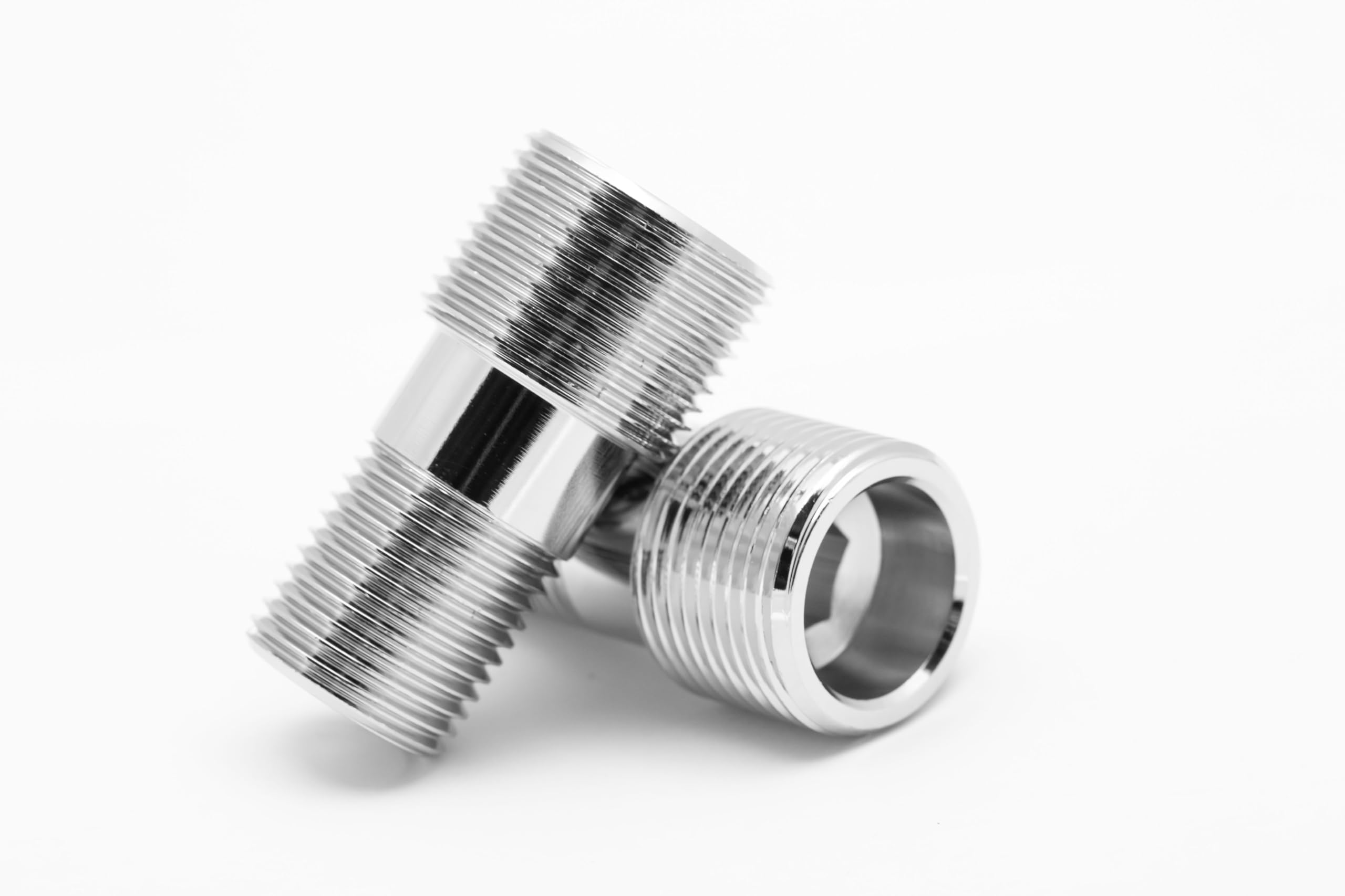 2 złączki M1/2"-M3/4" długie męskie 15x21 (1/2) - męskie 20x27 (3/4) adapter gramofonu prysznicowego/wanna