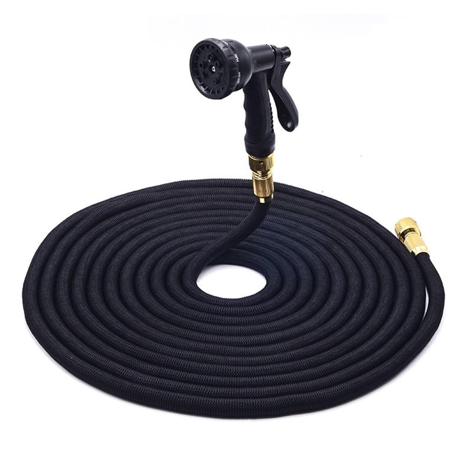 Manguera Jardin Manguera de jardín Manguera de riego Extensible Manguera de Agua Flexible Manguera de jardín for Lavado de Autos (Color : BG with Foam Pot, Size : 75ft)