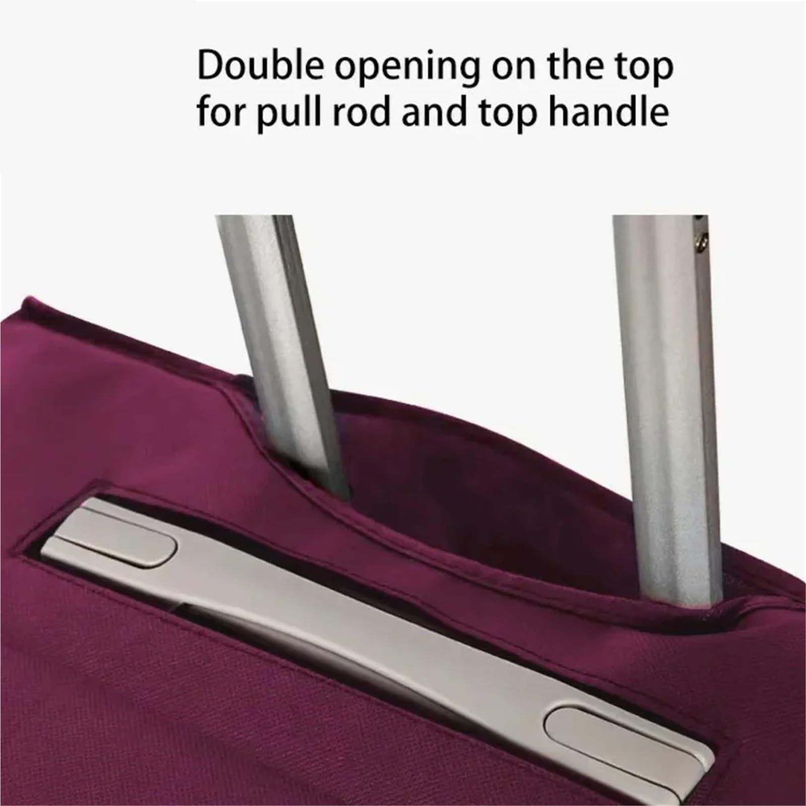 2 uds Maleta de Viaje Cubierta Equipaje Reutilizable a Prueba Polvo rasguño Protector Impermeable no Tejido para Maletas(Browm,22inch)