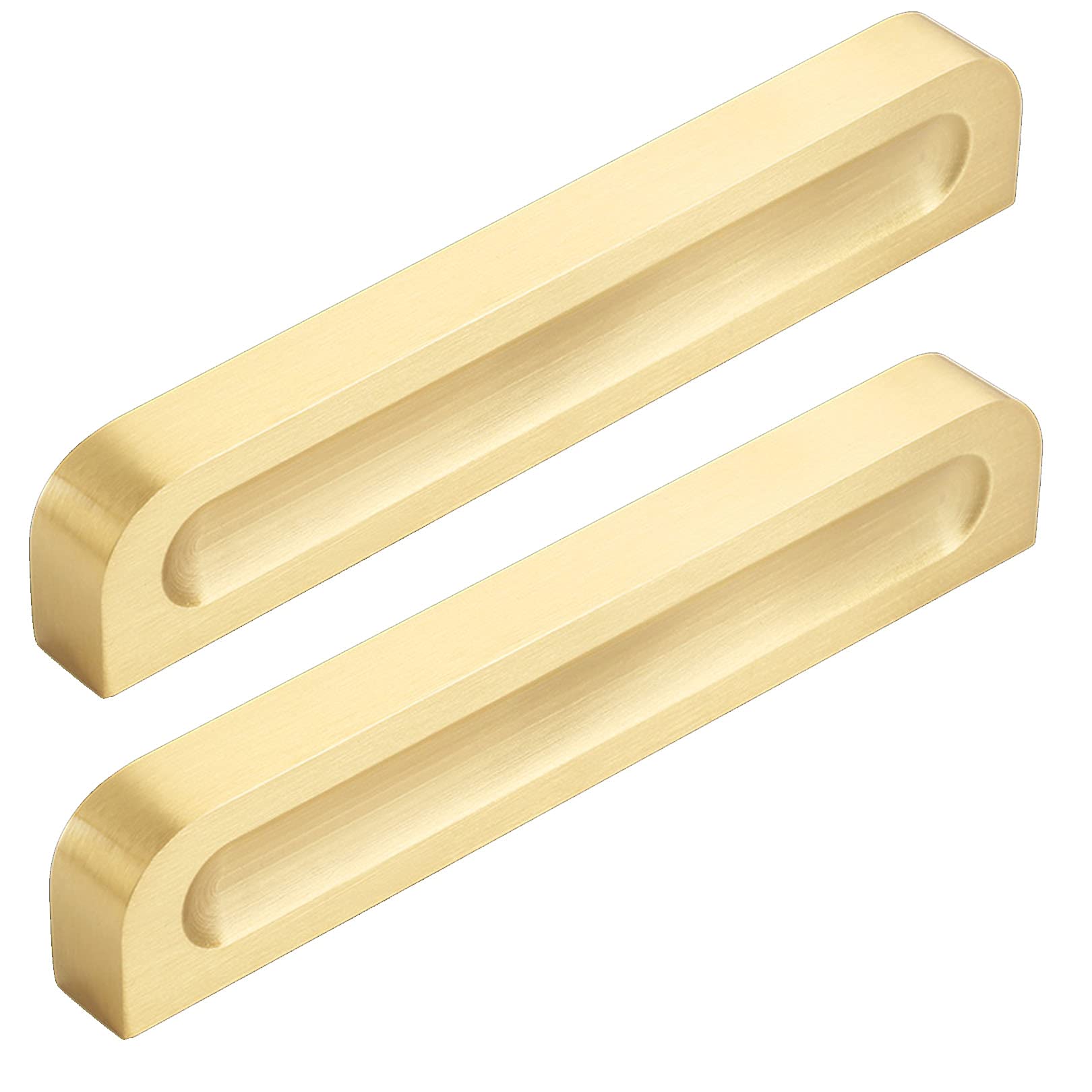 Poignée de Porte de Placard en Laiton et Bouton de Penderie Design - 2 Pcs