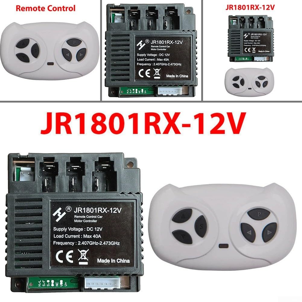 Connectez efficacement la voiture électrique de votre enfant avec le récepteur JR1801RX 12 V et le système de télécommande (ensemble complet)