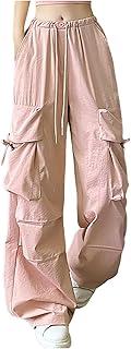 2025 - Pantalones de trabajo para mujer con bolsillos, pantalones casuales con botones de cintura alta, pierna recta, pantalones de senderismo para mujer, talla corta