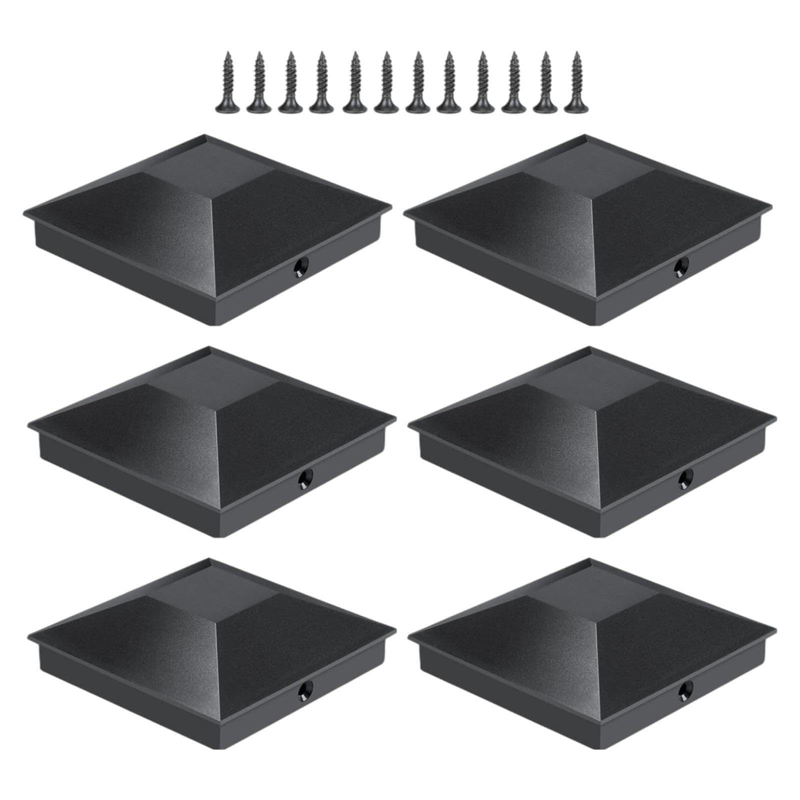 KTUXZCI Dazzling Pyramid Post Caps Covers Contemporary Style Fence Post Caps for 4x4 Deck Suitable for Any Outdoor Decor Fence 4x4 Deck Corridors Yard Decor