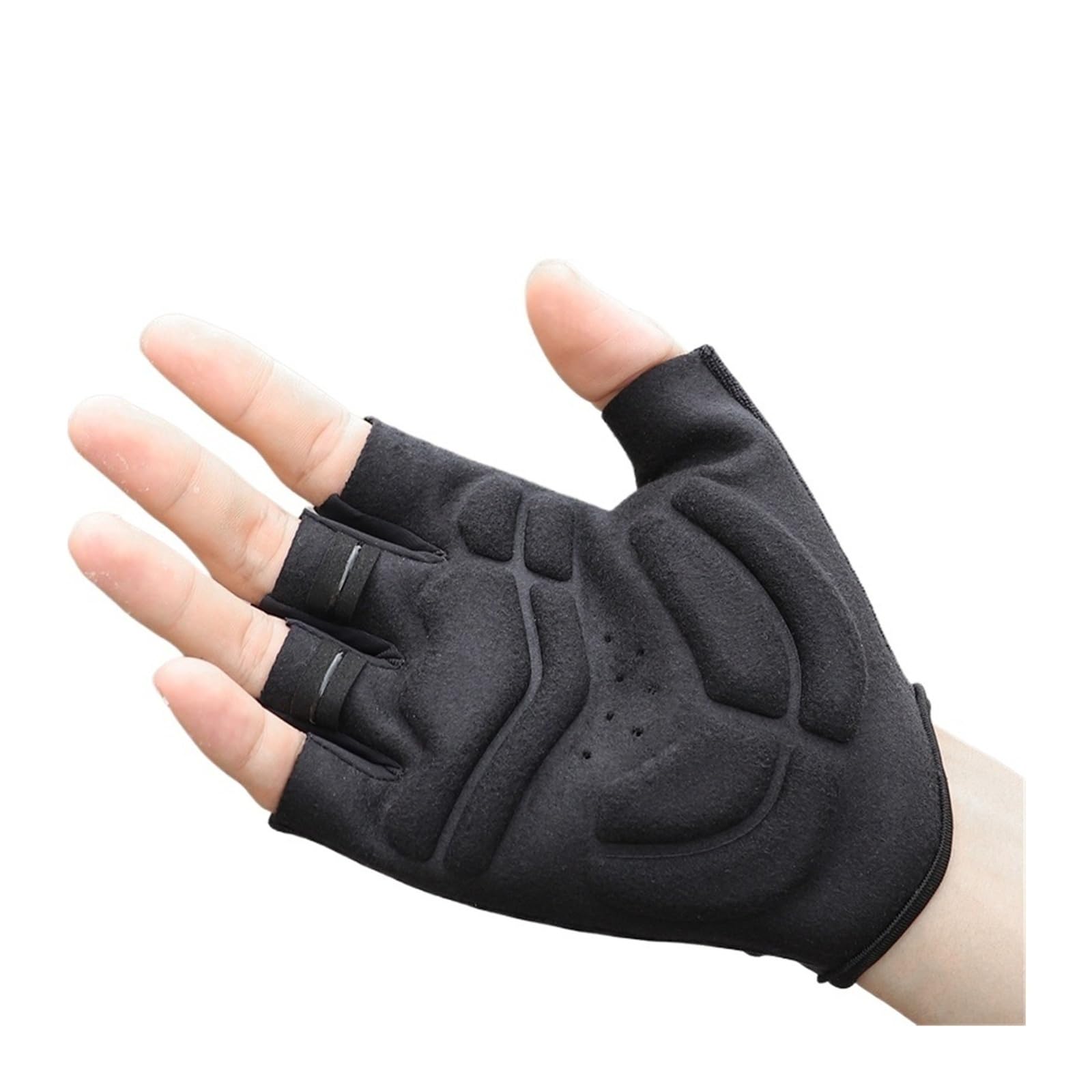 Generico Guantes de verano MTB que absorben los golpes medio dedo bicicleta carretera ciclismo antideslizante
