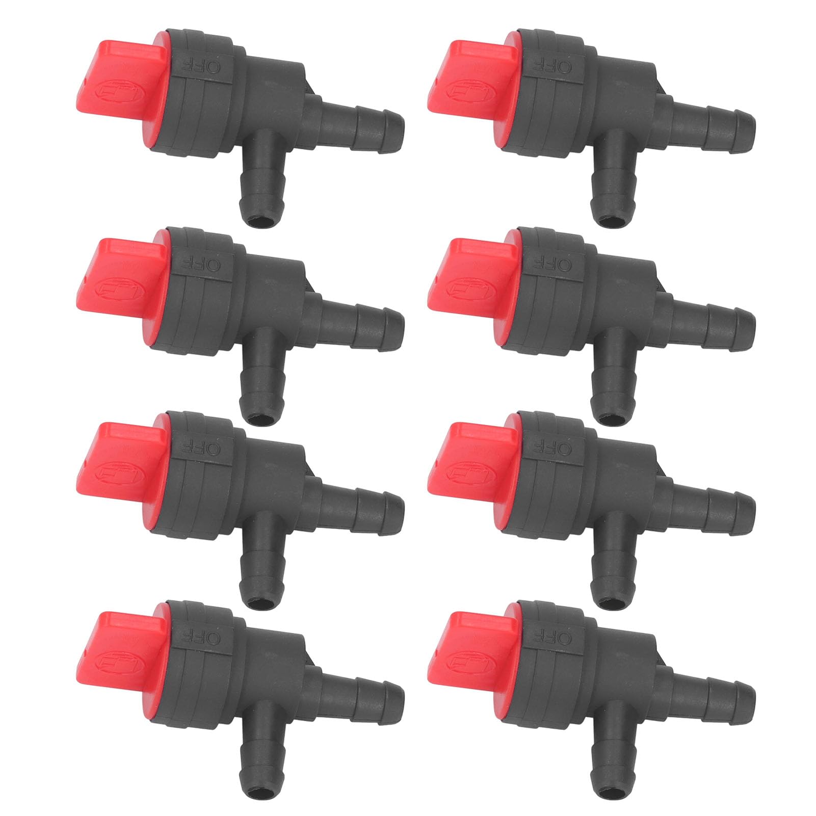 1/4in Fuel Cut Off Valve Stable Straight Gas Valve for Oregon MTD for Landscaping 8Pcs