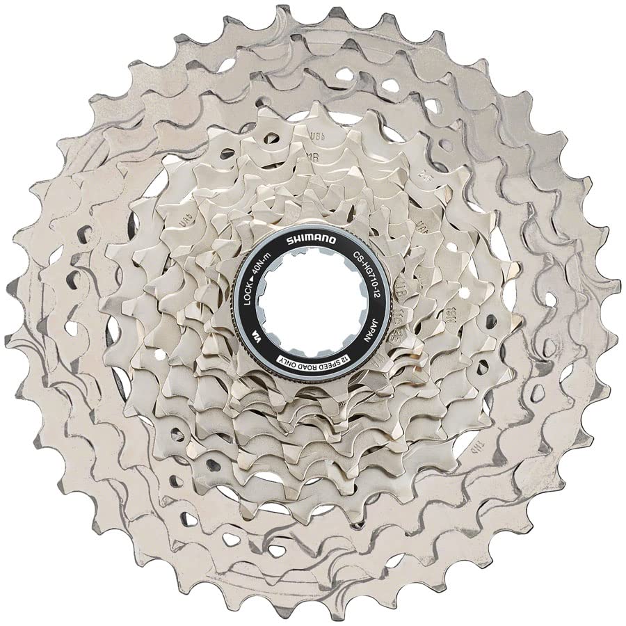 SHIMANO 105 CS-HG710-12 Cassette - 12-Speed, 11-36t, HG L2, Silver