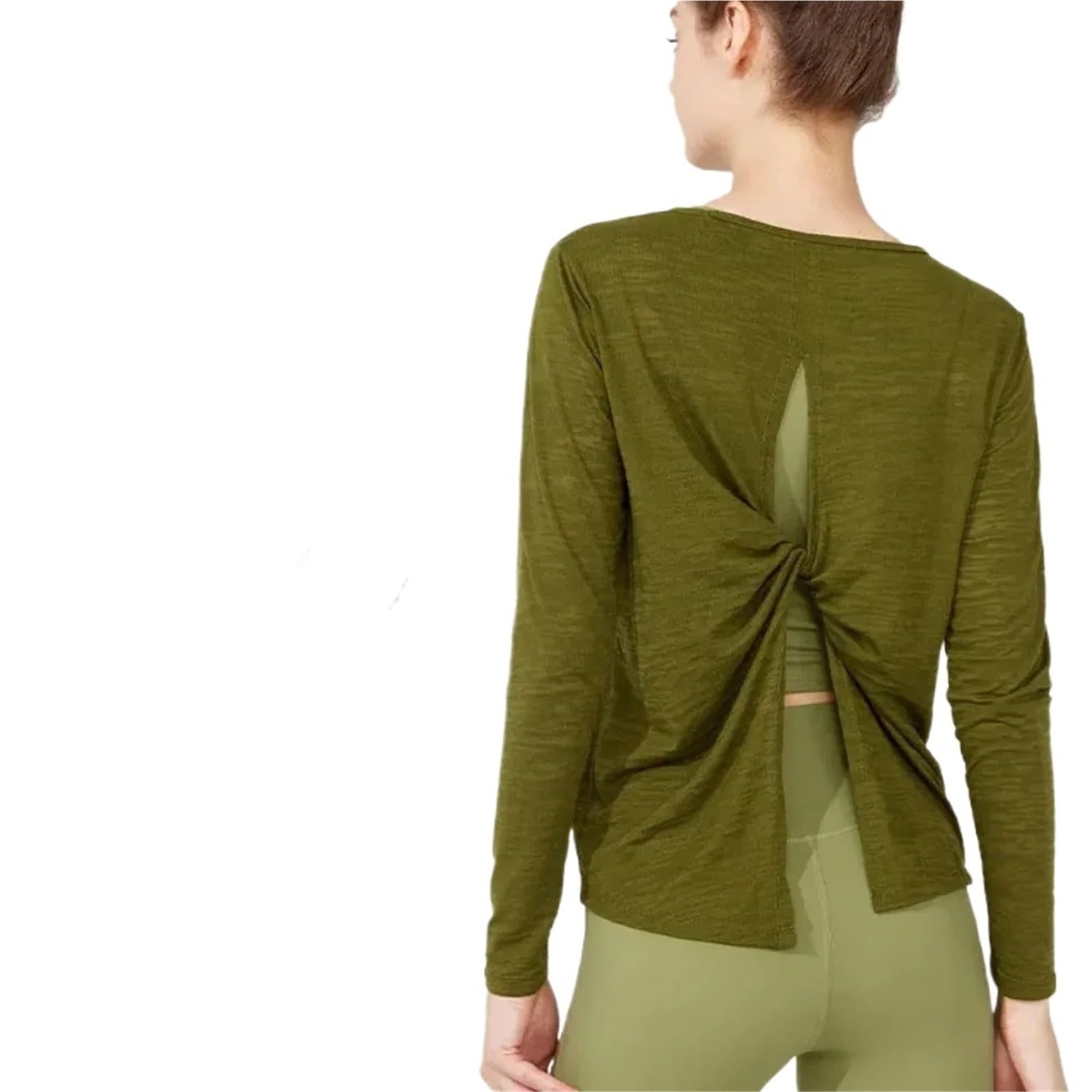 Maglietta da yoga Abbigliamento da yoga a maniche lunghe, completo sportivo femminile Abbigliamento sportivo Donna Palestra Camicette sportive da donna, Top da allenamento Pilates Camicia fitness(Pink