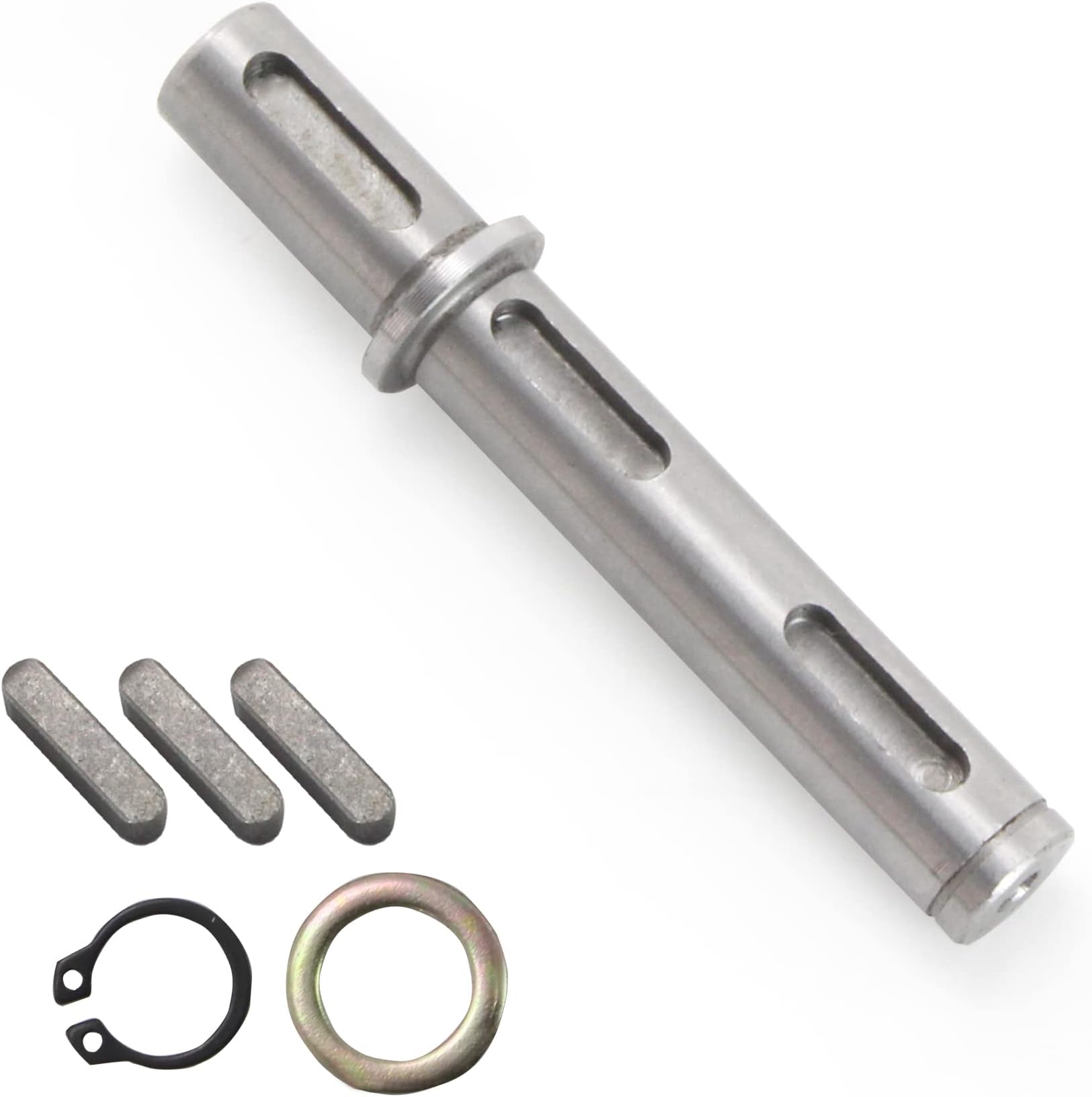 RATTMMOTOR Output single shaft diameter 14 mm suitable for worm gear NMRV030 NEMA23 stepper motor L-100 mm