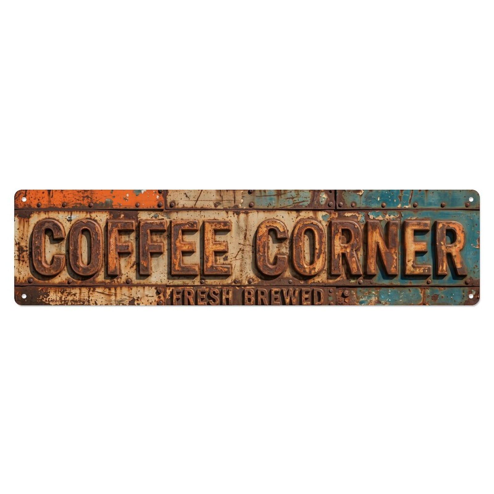 Coffee Corner Industrial Kitchen Metal Tin Sign