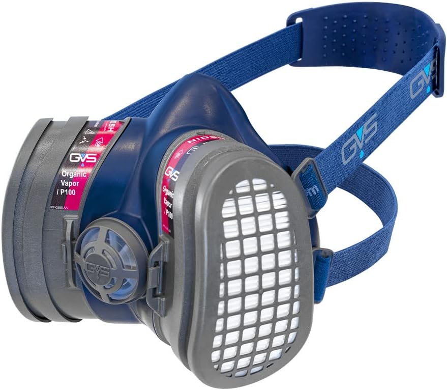 GVS SPR657 Elipse Low Profile Mask with Filters for Dust, Organic Gases and V...