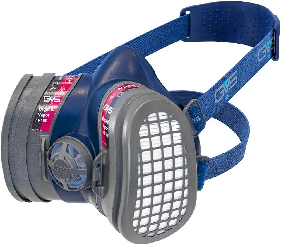 GVS SPR657 Elipse Low Profile Mask with Filters for Dust, Organic Gases and Vapors, M/L