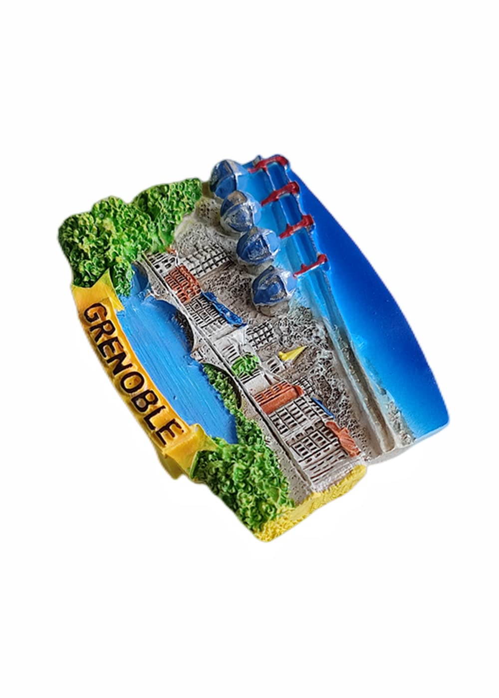 Magnete decorativo per frigorifero 3D souvenir da viaggio con scritta