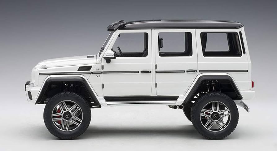自動車 AUTOart Mercedes-Benz G-WagonV8 1:18 AUTOart 1/18 Mercedes Benz G-Wagon Brilliant Silver metallic