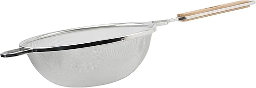 Winco Colador, 10.25 pulgadas de diámetro, malla simple fina