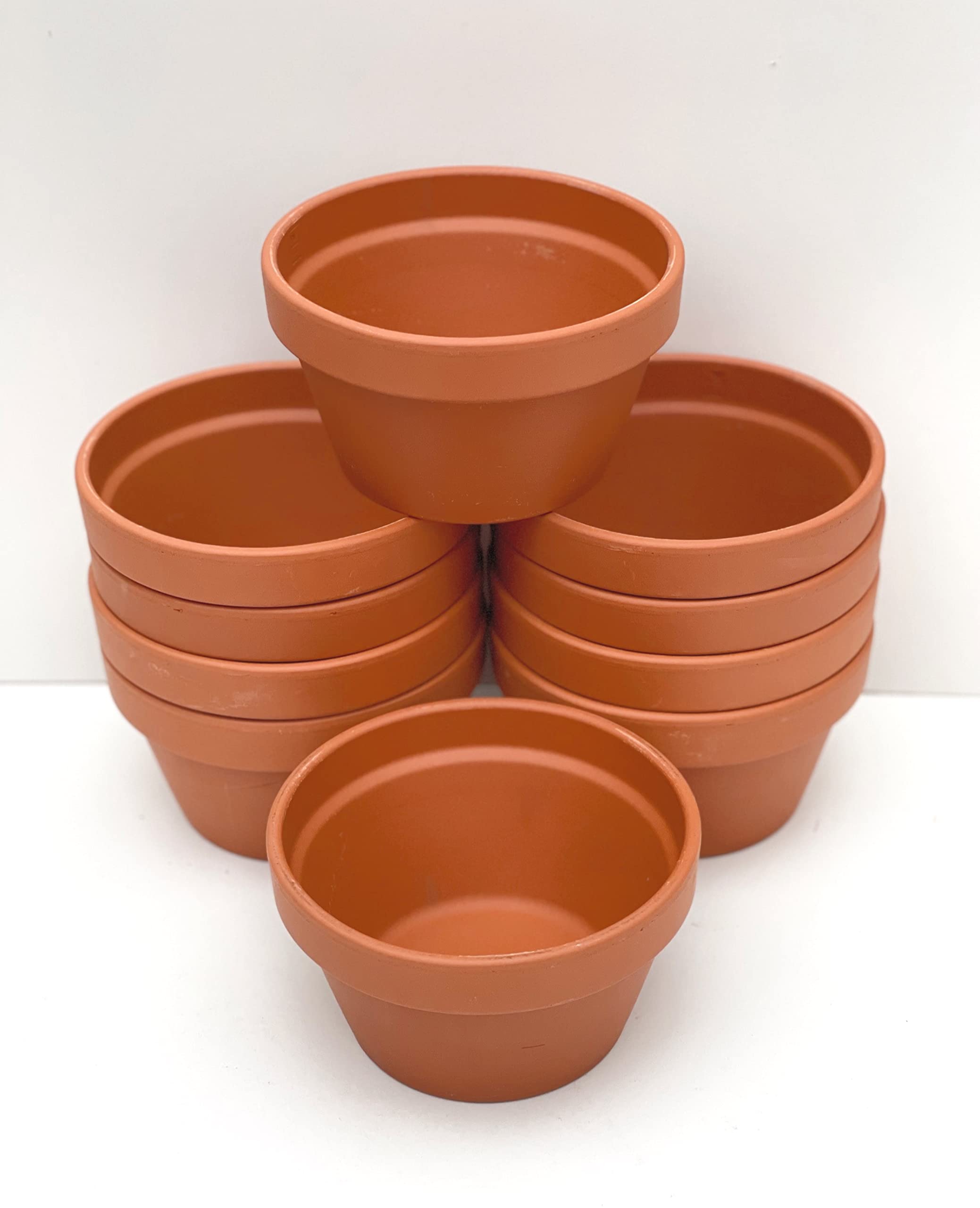 Spang Classic Terracotta Half Pots - 19.8cm W x 10cm H (HF19) (5)