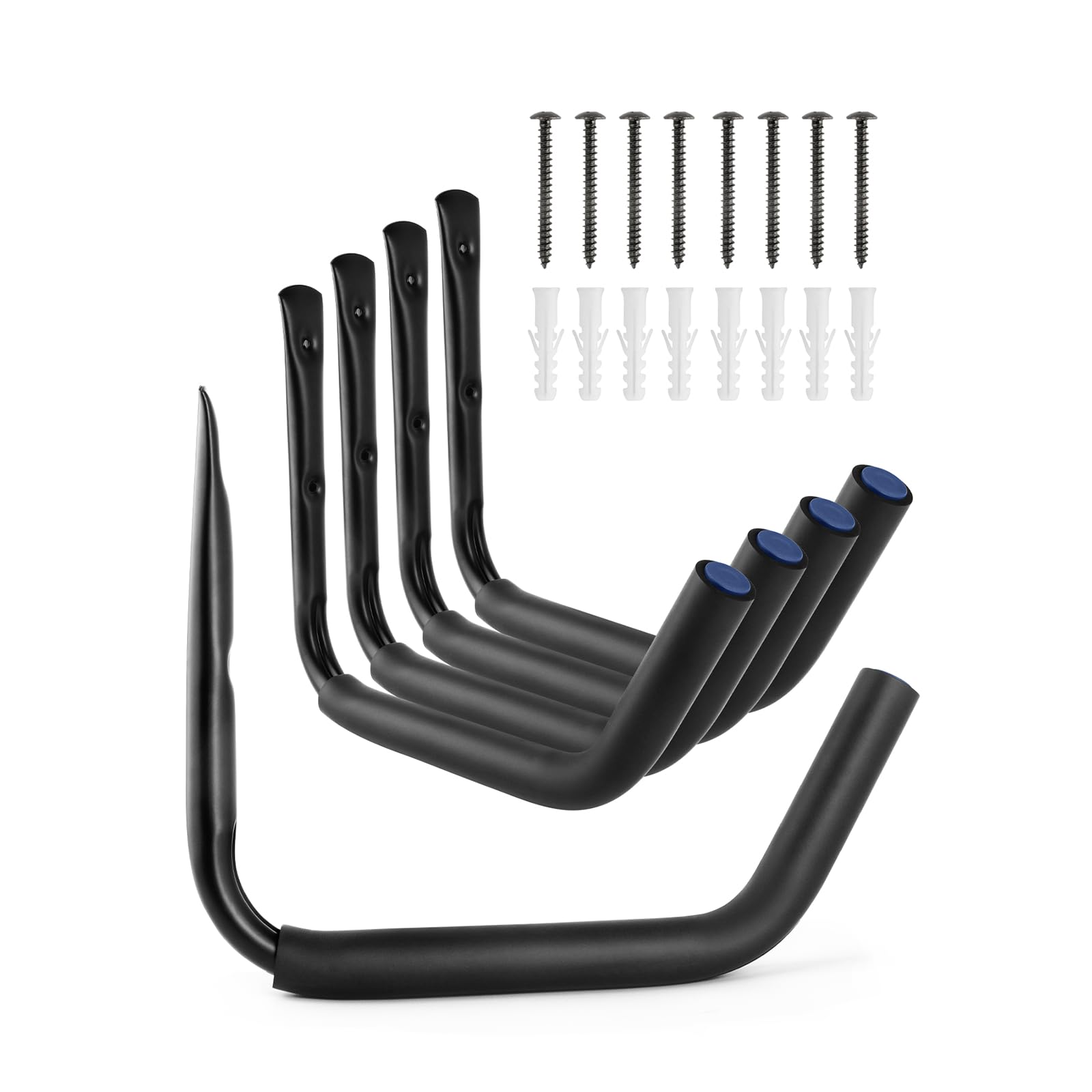 Photo 1 of ZONRUNZ Kayak Storage Racks,4 Pack 15" Wall Mount Kayak Hooks,Garage Storage Canoe Hooks for Hanging Canoes Surfboards Skis Paddleboards Ladders Bicycles