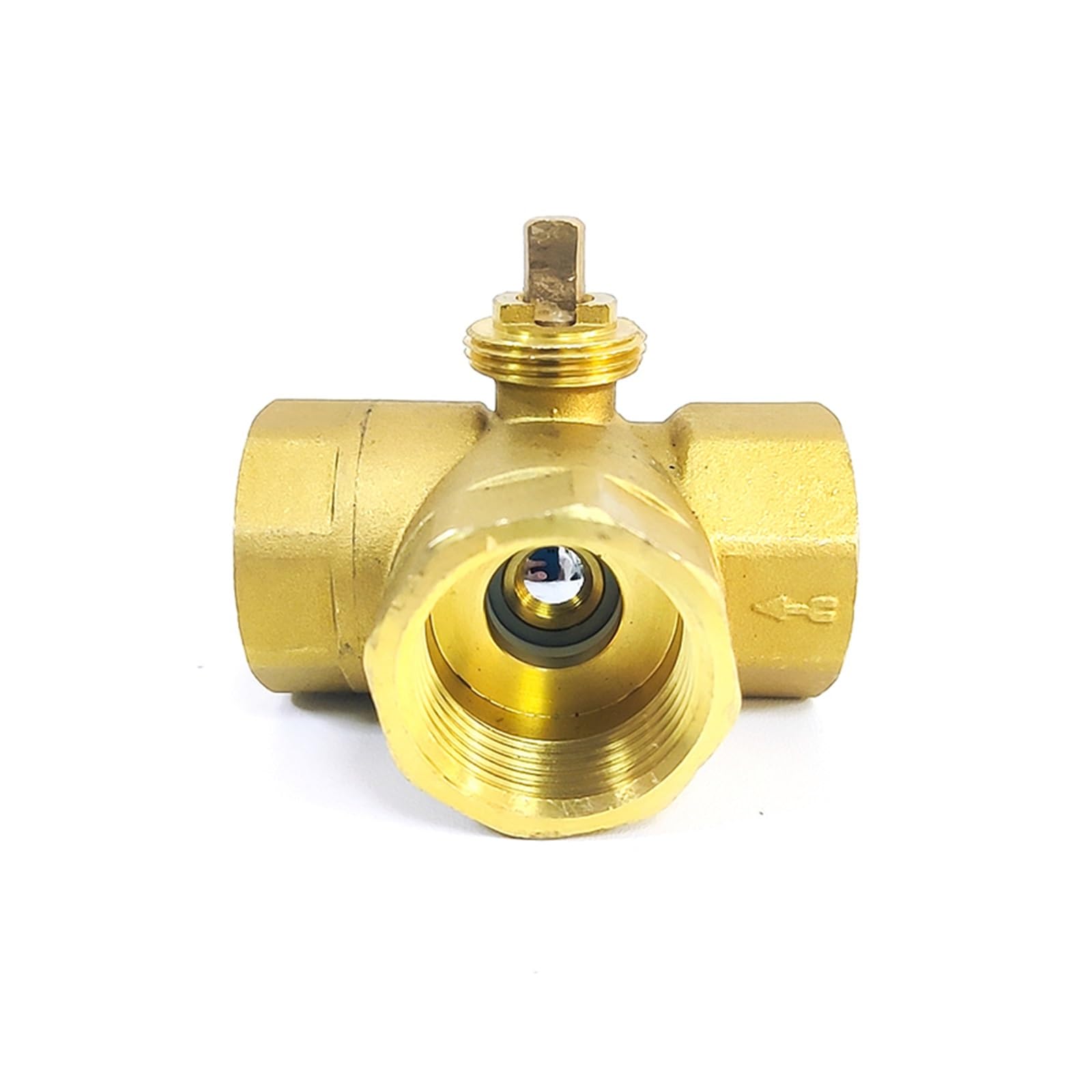 VSPPJYFG DN15 DN20 DN25 Motorized Brass Ball Valve Body 3 Way Electric Thread Ball Valve Body(0.5 Inch)