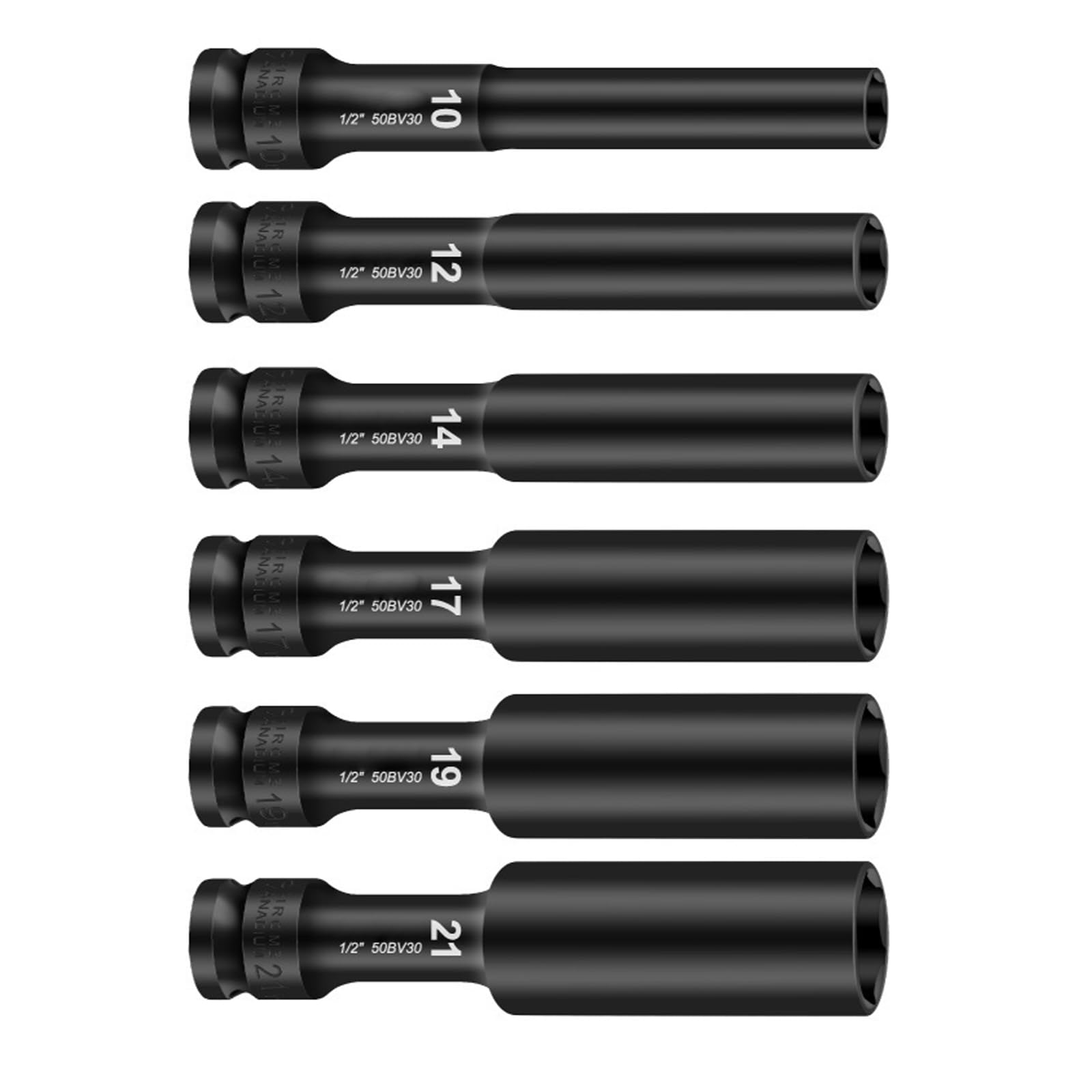 WEILWH 1/2Inch Hexagonal Impacts Socket Deeply Reach Tool for Professional Mechanics in Demanding Work