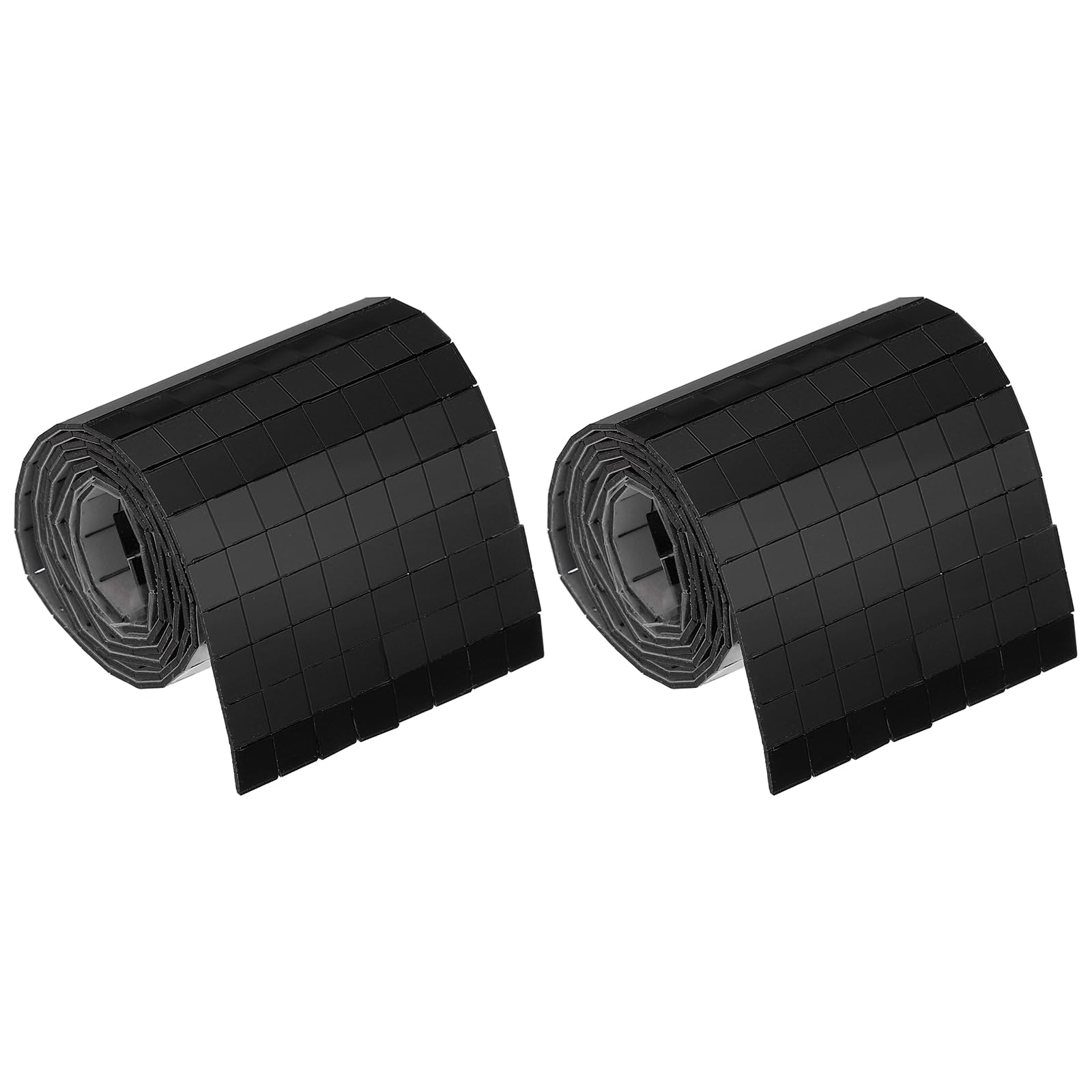 sourcing map 1920 Pcs Mirror Mosaic Tiles 5 x 5 mm Square Acrylic Self-Adhesive Disco Ball Mirror Tiles Sticker for DIY Craft Decoration Art Collage Card Making, Black