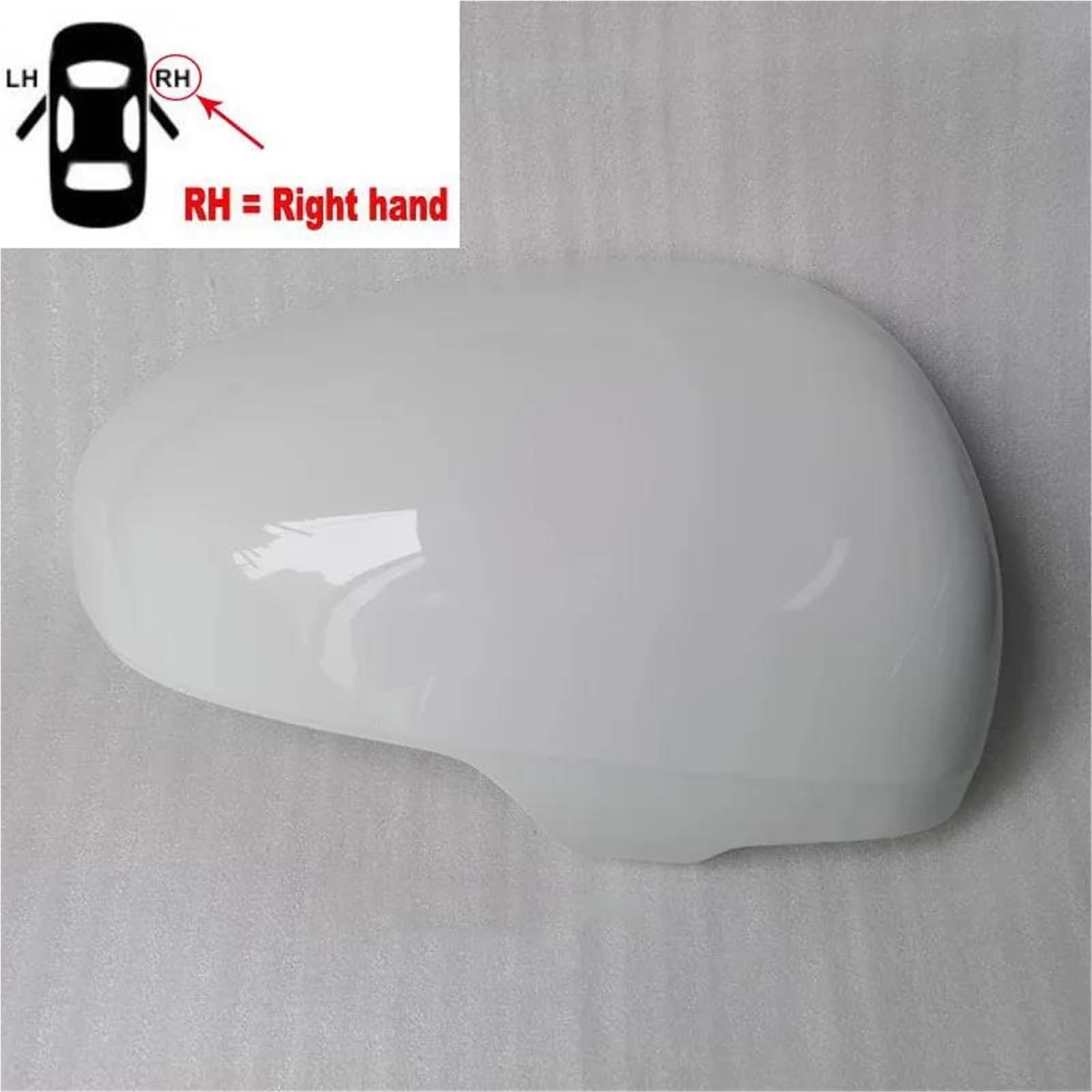 Calotta Specchietto Retrovisore Per Auto Per Toyota IQ Per Prius Per Verso 2009-2013 Custodia Coperchio Specchio Alloggiamento Calotte Specchietti(L gray)