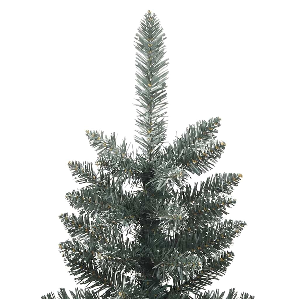 Sztuczna choinka, zielona, 150 cm, z 150 diodami LED o ciepłej białej barwie światła, czubkami PCW, składanym stojakiem i przyłączem USB, do użytku wewnątrz i na zewnątrz