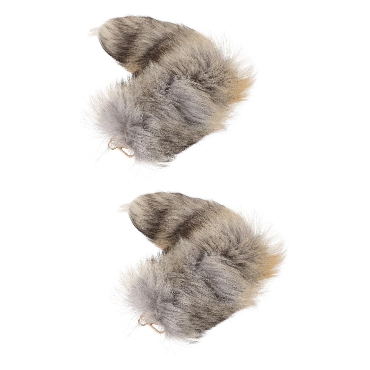 SOIMISS 2pezzi Portachiavi Coda Di Animale Peluche Con Gancio Decorativo Per Borse e Zaini Accessorio Elegante e Pratico Compatte e Leggero Adatto Tutte Le Età