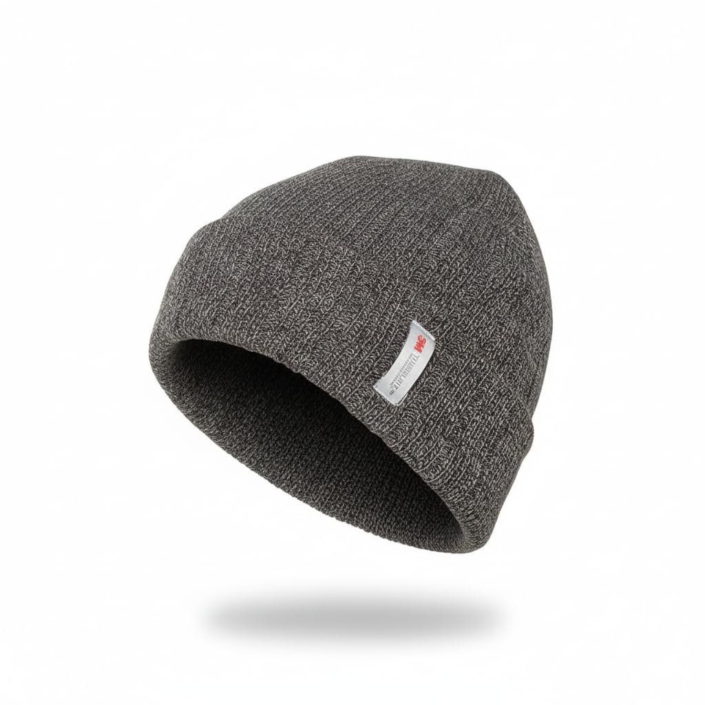 A2z Men's Charcoal Hat Twist Yarn Cable Knitted Beanie 3M Thinsulate Insulation Beanie Hats - Hat Mh1211 One Size