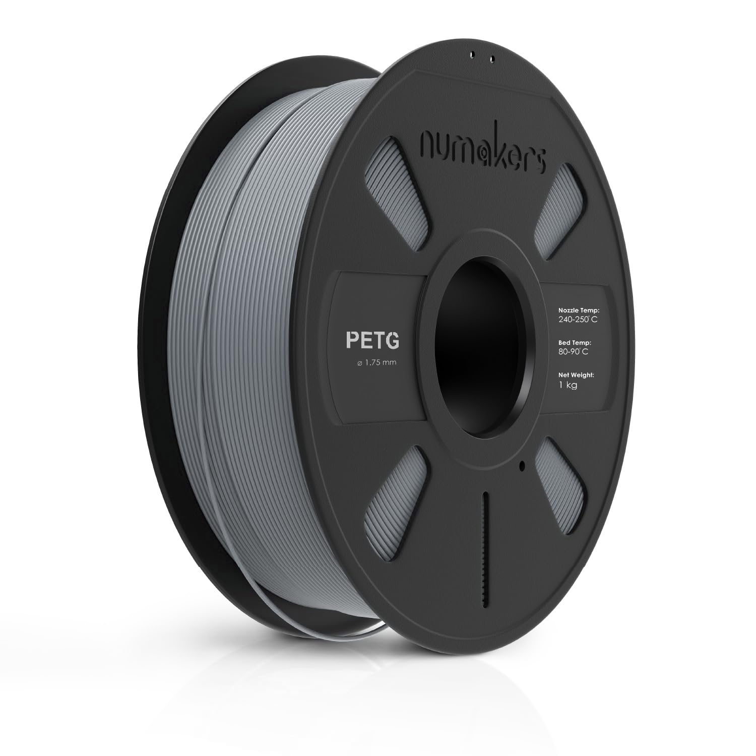 NUMAKERS PETG 3D Printer Filament, 1.75mm, Dimensional Accuracy +/- 0.05 mm, 1 kg Spool (2.2 lbs), Compatible with Most FDM Printers (Light Grey) (B0DJ5LM6BW) Amazon Price History, Amazon Price Tracker