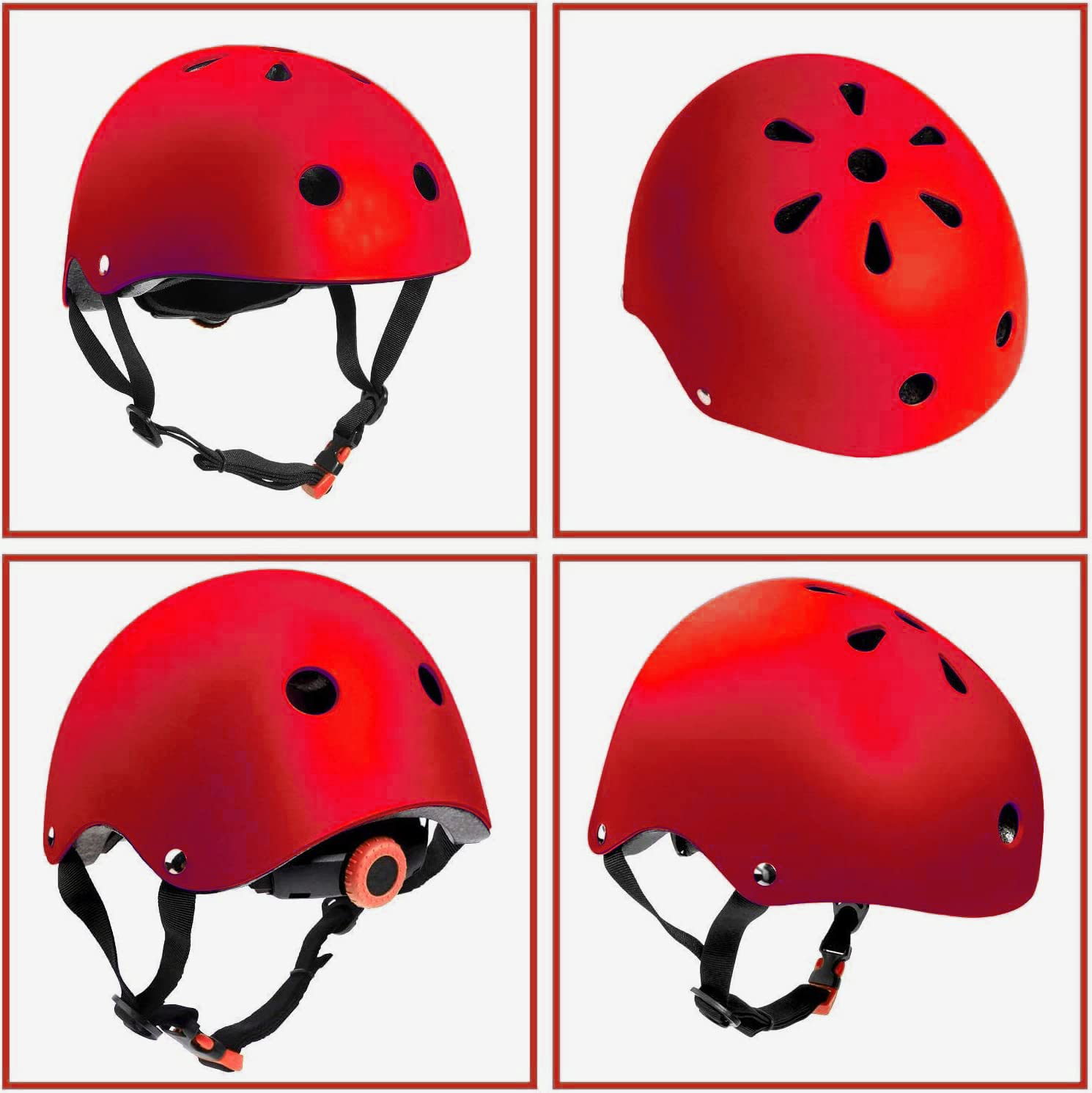 Rodilleras para casco de bicicleta para niños, coderas, muñequeras ajustables para niños de 5 a 15 años, equipo de protección para deportes, ciclismo, patinaje sobre ruedas, scooter 4