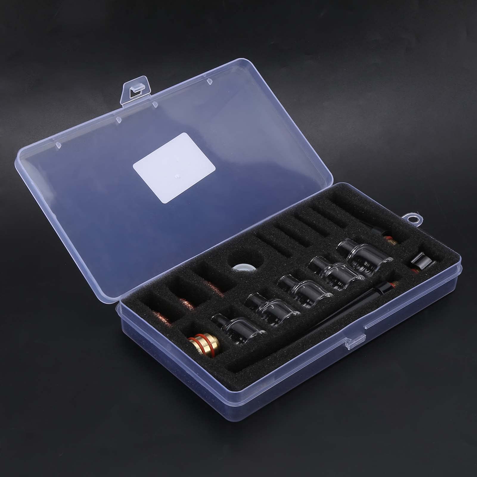 Kit di accessori per torce di saldatura Kit professionale per tazza di vetro, ugello, morsetto al tungsteno, set completo per WP9 WP20, parti di ricambio per pistola per saldatura