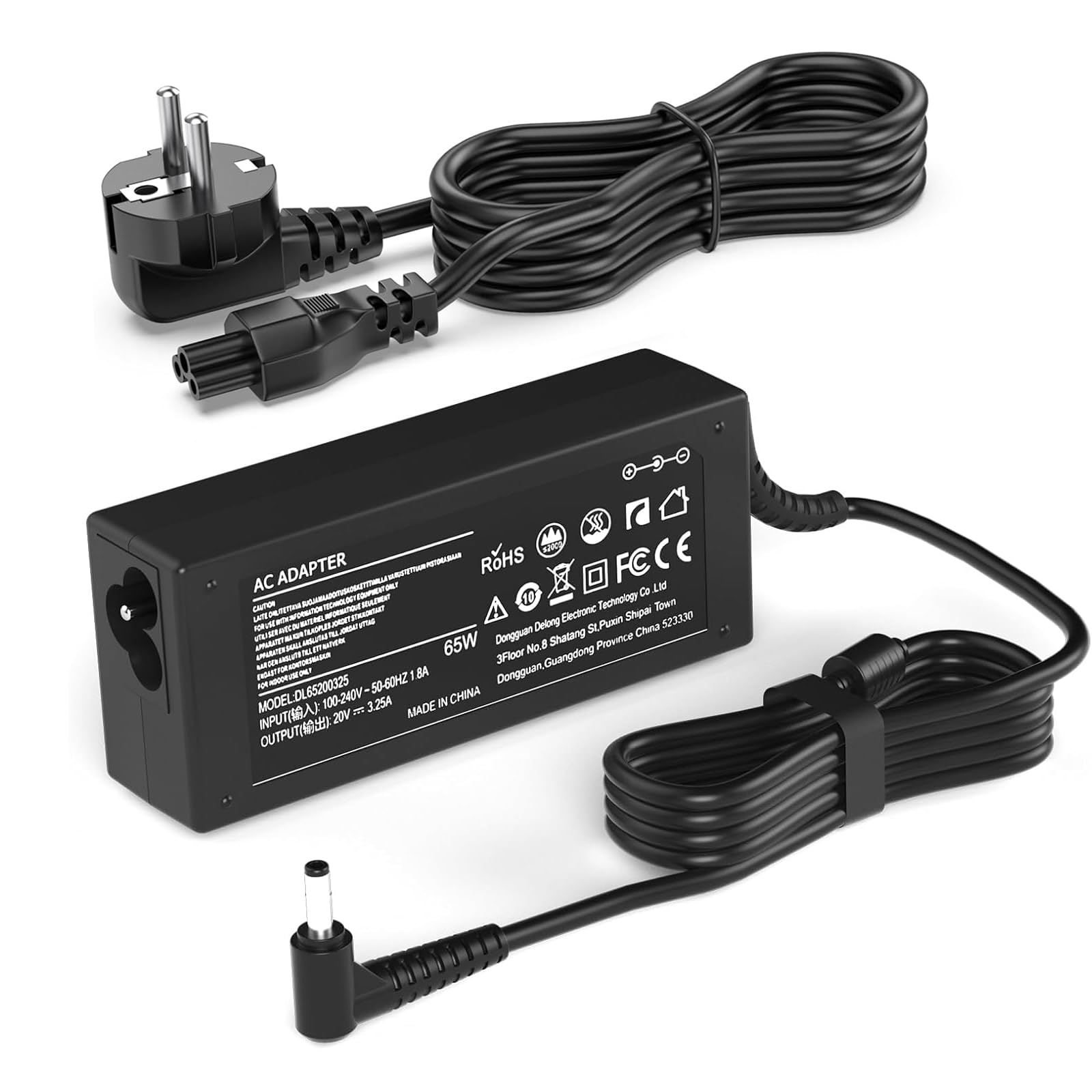 65W Ładowarka Kompatybilny z MSI Optix G24 G27 G32 G241 G241V G242 G24C6 | G24C4 G271 G272 G273 G27C5 G2412 G2422 MAG245R G27CQ4 G27C4 G32CQ4 MAG342CQR Curved FHD Gaming Monitor