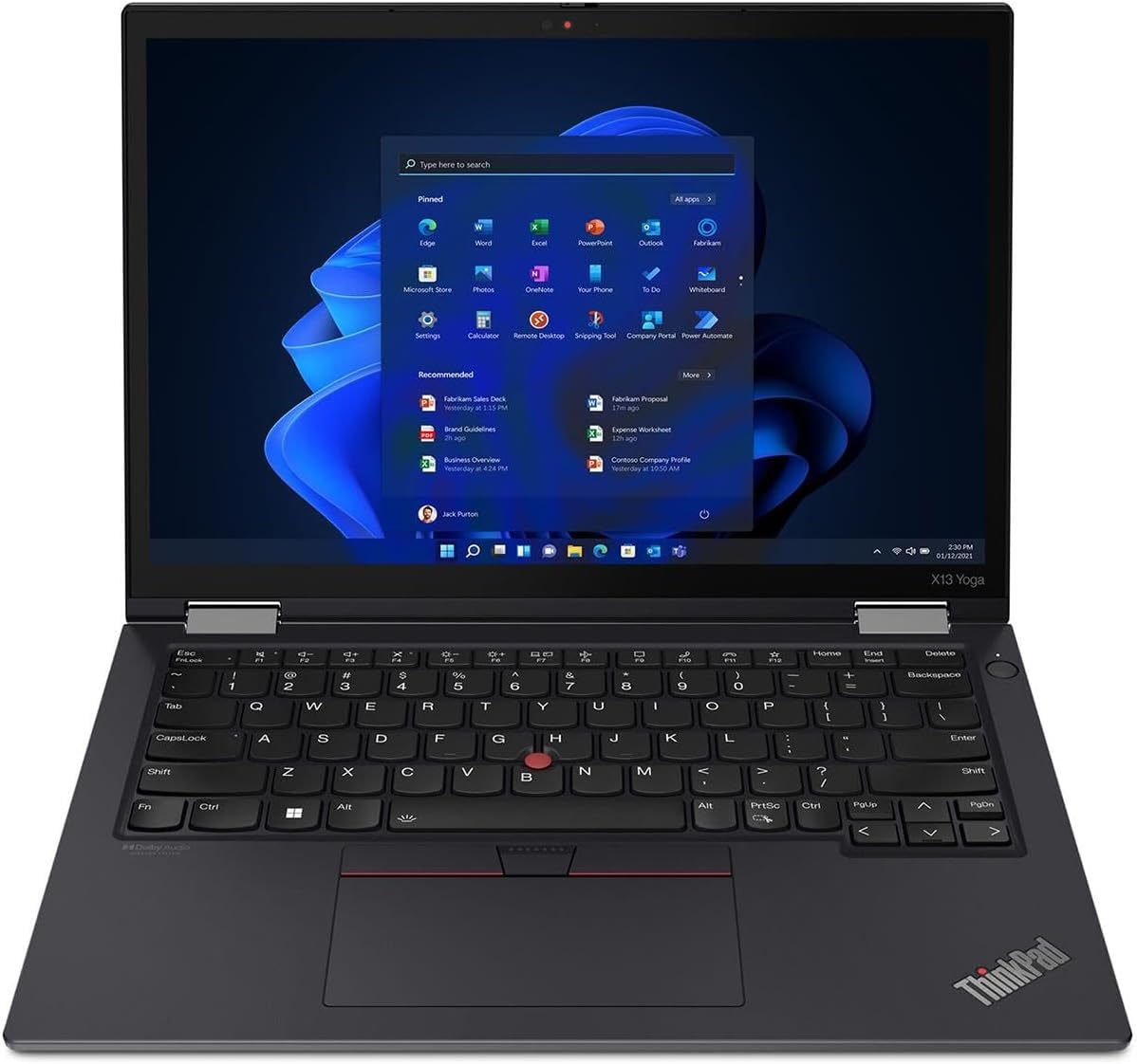 Lenovo ThinkPad X13 Yoga Gen 3, 13.3 Inch FHD 2-in-1 Notebook with