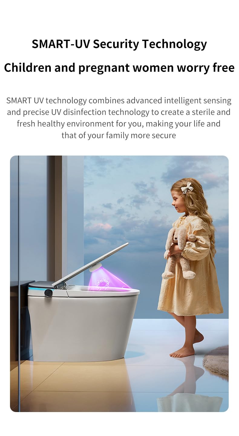 Sterilizzatore UV per WC, lampada per disinfezione UVC, elimina odori con rilevamento automatico, disinfettante ricaricabile portatile per casa, hotel e dormitorio